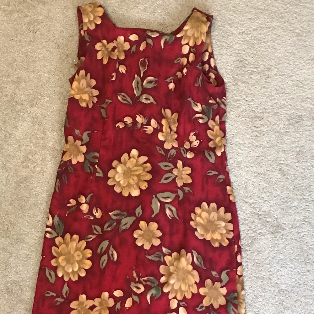 Izod washable silk dress size 6 - Picture 3 of 5